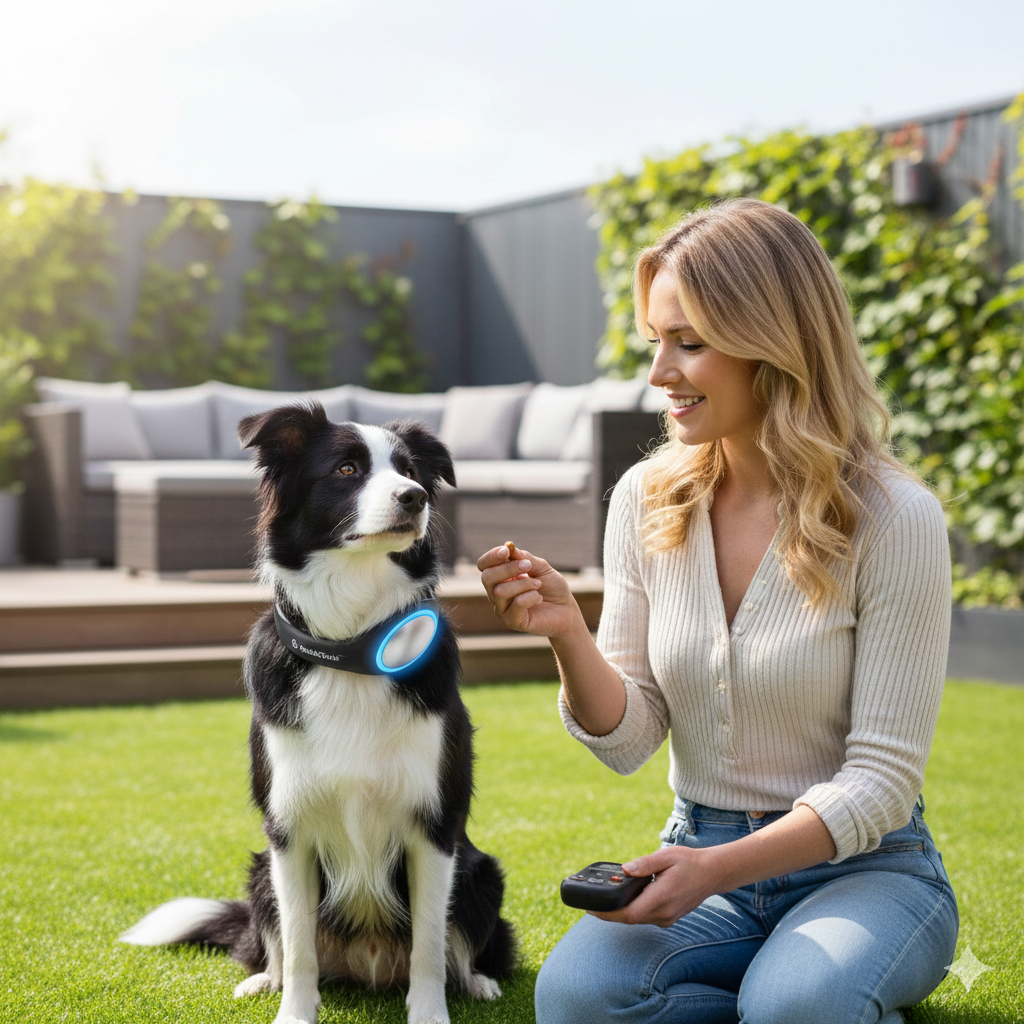 Collier de dressage à vibration pour chien avec télécommande